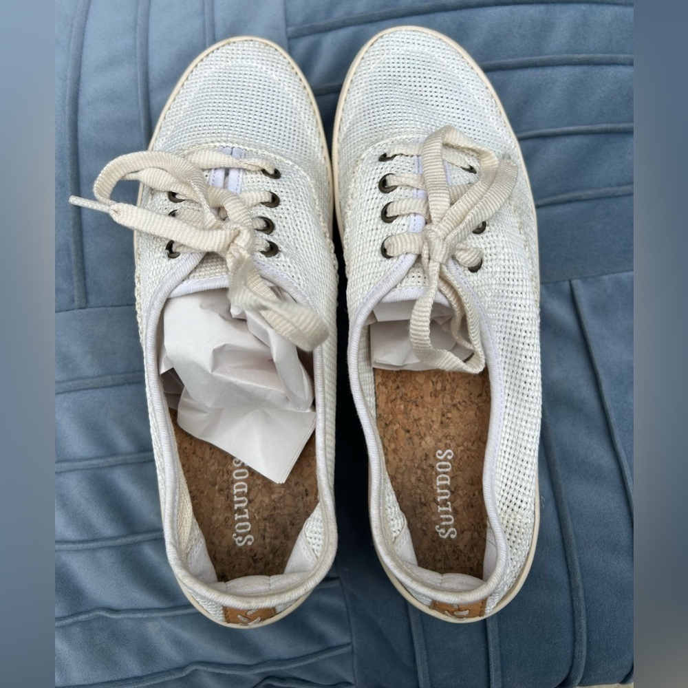 Soludos mesh sneakers The Original Ibiza Oasis White Soludos size 9 ivory